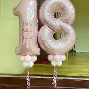 2 x Number Balloons
